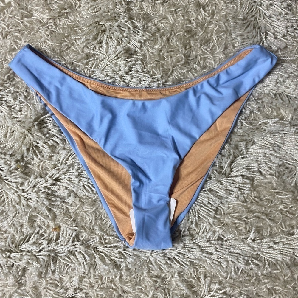 J. Crew NWT Curved Waist Cheeky Bikini Bottom 50 UPF Protection Size Medium